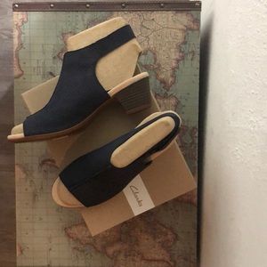 Clarks Collection Leather Heeled Sandals